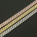 Hip hop style Cuban chain necklace for men and women full of diamonds, diamond shaped double rows of diamonds, trendy accessories necklace_ipsvogv.com