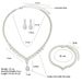 Bridal Jewelry Set - Exquisite Zircon Necklace, Bracelet & Earrings For Wedding_ipsvogv.com