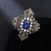 European court style blue with pearl embellishment, suit accessories, light luxury temperament, brooch chest flower_ipsvogv.com