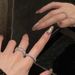 【 2838 People's Collection 】 Ring Explosive Sparkling Female Student Spicy Girl Full Diamond Finger High End Light_ipsvogv.com