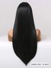 hot selling Black Long Straight Synthetic for Women Middle Part Hairline Natural Looking Wear Full Wig 26 Inches Daily Party_ipsvogv.com