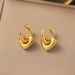 French Fashion INS Stainless Heart Pendant Titanium Steel Women's Love Earrings_ipsvogv.com
