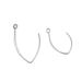 Stainless Steel Flattened Anti Allergic V-shaped Earrings Popular DIY Large Ear Hook Accessories_ipsvogv.com