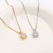 Square Zircon Geometry Light Luxury Style Jewelry Necklace Full Diamond Titanium Steel Accessories Women's_ipsvogv.com