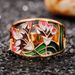 Cao Shi Fashion Trend Ins Copper Gold Plated Drip Oil Pattern Hip Hop Ethnic Style Ring_ipsvogv.com
