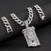 Men’s Jewelry Set Fashion Men's Jewelry Accessories Personality Exaggerated Human Head Pendant Alloy Rhinestone Hip Hop Personality Men's Pendant_ipsvogv.com
