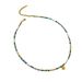 Romantic Literature In The Mediterranean Turquoise Silver Beads Türkiye Eye Pendant Necklace Women_ipsvogv.com