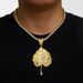 New Creative Leaf Alloy Hip Hop Trendy Fashion Men's Pendant Necklace_ipsvogv.com