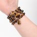 Tiger Eye Natural Stone Bracelet Set Elastic Beads Adjustable_ipsvogv.com