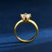 Moissanite Does Not Fade Light Luxury Niche Design Two Carat Zircon Ring Female High End White Copper Plated Gold Index Finger Ring_ipsvogv.com