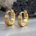 Geometric Multi Layer Arc For Women Copper Plated With Real Gold Fashion Retro Niche Versatile Design Earrings_ipsvogv.com