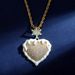 Hip Hop Oil Drip Love Sweater Chain Painting Oil Luminous Heart Shaped Fashion Disco Pendant Necklace_ipsvogv.com