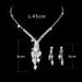 WISHING STAR - Diamond Bridal Jewelry Set (European & Korean Inspired Necklace & Earrings, Wedding Wishes Collection)_ipsvogv.com