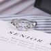 Celtic Knot Square Zircon Plated White Gold Ring Classic Simple Engagement Women's Ring_ipsvogv.com
