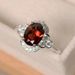 Sanjieins New Women's Inlaid Zircon Fashion Single Ring Pomegranate Red Handmade_ipsvogv.com