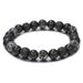 Hot Sale Handmade Natural Volcanic Stone Snowflake Stone Bead Bracelet Men Retro 10/8mm Elastic Bead Couple Bracelet_ipsvogv.com