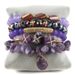Bohemian Stacked Natural Glass Mixed Crushed Stone 5PCS Women's Bracelet Set_ipsvogv.com