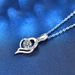 S925 Sterling Silver Angel Wing Clavicle Necklace Female Niche Moissanite Love Pendant Jewelry Couple Engraving_ipsvogv.com