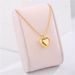 New Titanium Steel Peach Heart Women's Clavicle Chain Instagram Air Cooled Light Wind Minimalist Elegance Love Pendant_ipsvogv.com