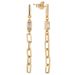 S925 sterling silver plated with 14K gold inlaid zircon tassel earrings high end light luxury long earrings for women_ipsvogv.com