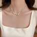 Colorful Natural Stone Broken Silver For Women 2024 New Item, Light Luxury Niche Collarbone Chain, Sweet Cool Necklace_ipsvogv.com
