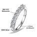 D color pure silver seven princess Mosang stone ring women to wear in layers, same style for men and women, single row_ipsvogv.com