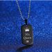 KING QUEEN Necklace Titanium Steel Couple Crown With Crystal Diamond Pendant_ipsvogv.com