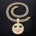 Unisex Men And Women's Smiley Face Heart Eyes Diamond Pendant Hip Hop Personality Rap Alloy Pendant_ipsvogv.com