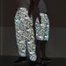 Men's Clothing Autumn cartoon mushroom print color reflective pants for men and women large size hip hop skinny pants_ipsvogv.com
