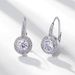 Moissanite Earrings S925 Silver Surrounded By Diamonds Fashionable Ear Hooks Simple Light Luxury Personality All Match_ipsvogv.com