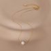 Artificial Pearl Necklace 2023 New Titanium Steel Temperament Does Not Fade Collarbone Chain Women's High-end Feeling_ipsvogv.com