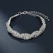 Autumn Jewelry Set: Bridal Hollow Full Diamond Necklace, Earrings, And Bracelet For Women_ipsvogv.com