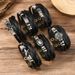 New Men's Multi-layer Beaded Leather Punk Style Personality Bracelet Jewelry_ipsvogv.com