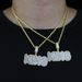 Hip Hop New KING Letter Pendant Full Of Diamonds Men's Necklace Ins Style Jewelry_ipsvogv.com