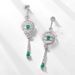 Devil's Eye Temperament Earrings S925 Silver Inlaid Nano Zirconium Earrings Earrings Light Luxury Fashion_ipsvogv.com