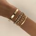 Women's retro trend snake bone chain diamond bracelet female hip-hop punk style metal smooth bracelet_ipsvogv.com