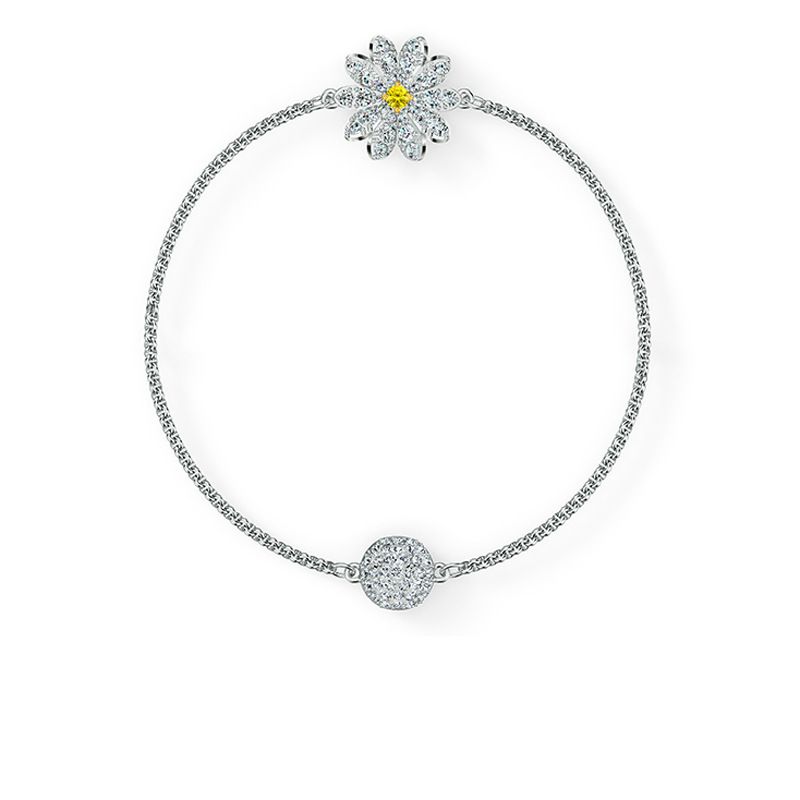 Small Daisy Invisible Magnetic Buckle Bracelet Female Element Crystal Bracelet Female_ipsvogv.com
