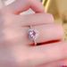 Live New Pink Heart Premium Simulated Moissanite Ring Full Diamond Band For Women_ipsvogv.com