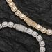 Men's Jewelry Hip Hop Necklace 10mm Square Rock Candy Zircon Necklace Copper Inlaid With Zircon Box Buckle Flower Shaped Men's Necklace_ipsvogv.com