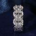 Cao Shi's New Fashionable And Luxurious Large Row Zirconia Diamond Copper Jewelry Ring For Female Couples_ipsvogv.com