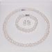 French Simple Temperament 8 9mm Freshwater Pearl Female Necklace Bracelet Earrings Three Piece Birthday Gift For Mother_ipsvogv.com