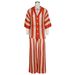 Women's clothing sexy ladies V-neck hollow striped lapel knitted wide pants suit_ipsvogv.com