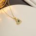 Necklace, Female Internet Celebrity, Love, Super Sparkling Peach Heart, Emerald, Zirconia, Exquisite, Light Luxury,_ipsvogv.com