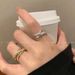 Zircon Design Female Birdcage Interlocking Niche High End Finger Fashion Personality Time Come Running Ring_ipsvogv.com