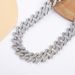 Men’s Jewelry Set Fashion Hip Hop Full Diamond Cuban Chain Necklace Personality Street Hip Hop Motorcycle Men's Cool Accessories Jewelry Width 20mm_ipsvogv.com