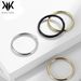 INS genderless cold style titanium steel round wire tail ring ring men and women neutral smooth plain ring stackable hand jewelry_ipsvogv.com