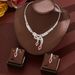 Women’s Jewelry Set Fashion New Fashion Trend Zircon Earrings Necklace Bracelet Three Piece Set Women's Wedding_ipsvogv.com