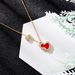 Titanium Steel Material Red Minimalist New Fashion Necklace, Female Gourd, Wealth Attracting, Transportation, Collarbone_ipsvogv.com