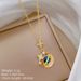 【 】 Starry Sky, Stars, Moon, Diamond, Light Luxury, Gorgeous Charm, Full Diamond Necklace, Women's Versatile Clavicle_ipsvogv.com