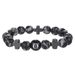Live Hot Sale Black Gallstone Cross Men Hip Hop Trendy National Trend Jewelry 10mm Snowflake Bracelet Women_ipsvogv.com